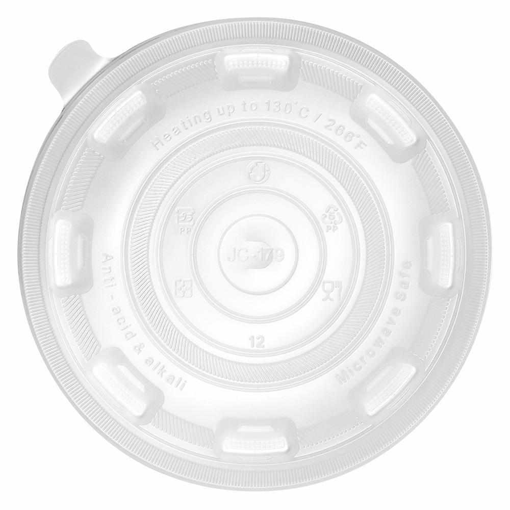 Karat 36oz PP Flat Lid - For Injection Molding Bowl - 300 ct-Bowls & Plates-Karat-Restaurant Supply Drop