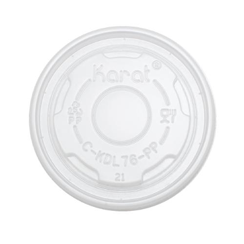 Karat 4oz PP Food Container Flat Lids (76mm) - 1,000 ct-To-Go Packaging-Karat-Restaurant Supply Drop