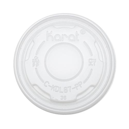 Karat 5oz PP Food Container Flat Lids (87mm) - 1,000 ct-To-Go Packaging-Karat-Restaurant Supply Drop