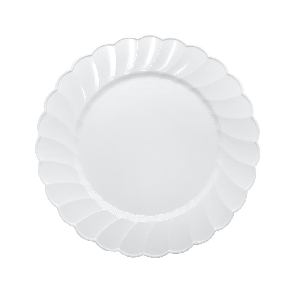 Karat 7" PS Scalloped Plate - White - 240 ct-Bowls & Plates-Karat-Restaurant Supply Drop