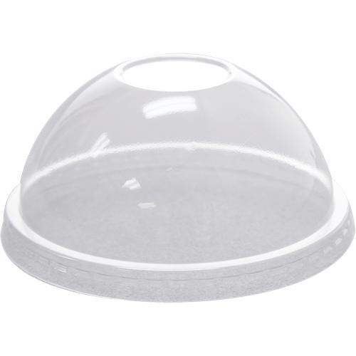 Karat 92mm PET Dome Lids - No Hole - 1,000 ct-Cups & Lids-Karat-Restaurant Supply Drop