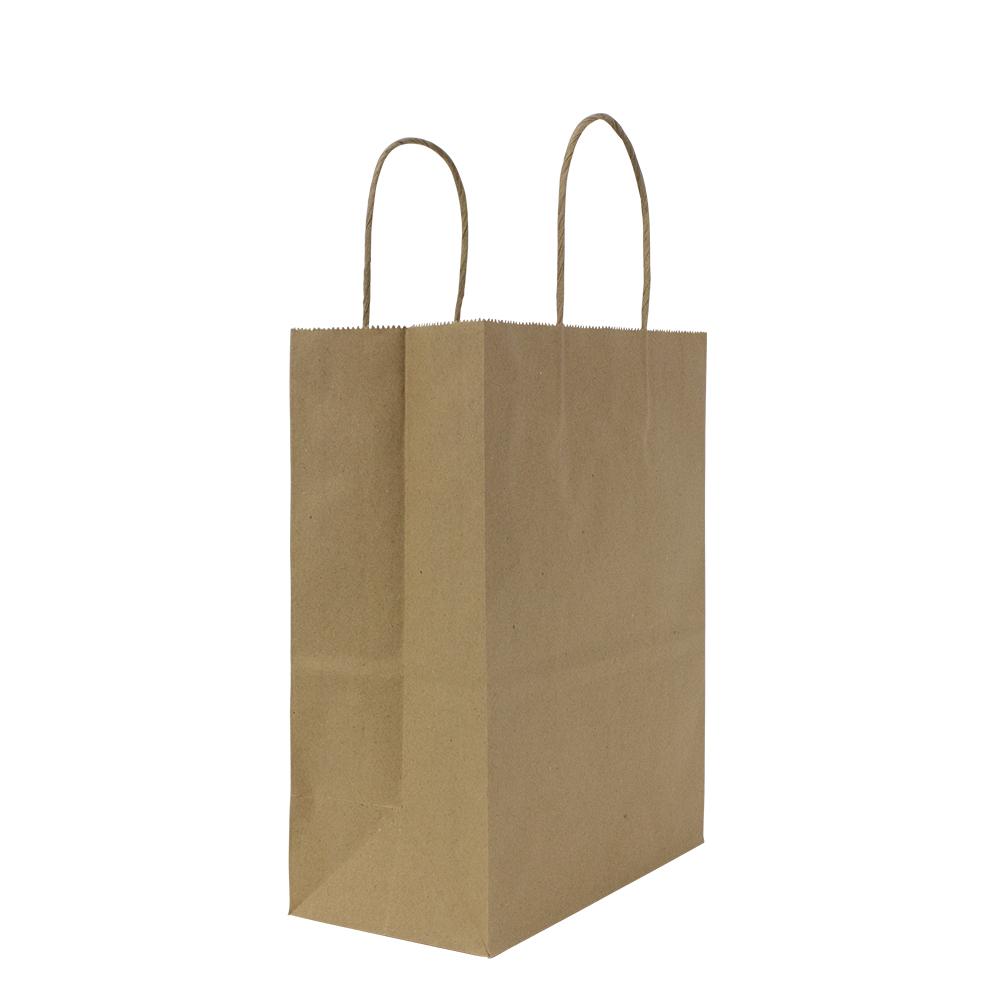 Karat Balboa (Small) Paper Shopping Bags - Kraft - 250 ct-To-Go Packaging-Karat-Restaurant Supply Drop