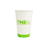 Karat Earth 16oz Eco-Friendly Paper Cold Cups - One Cup, One Earth - 90mm - 1,000 ct-Cups & Lids-Karat-Restaurant Supply Drop