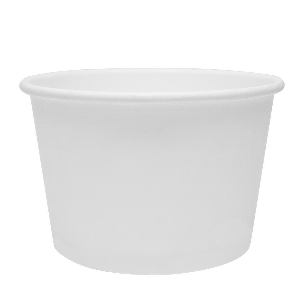 Karat Earth 16oz Eco-Friendly Paper Food Containers - White (114.6mm) - 500 ct-To-Go Packaging-Karat-Restaurant Supply Drop