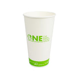 Karat Earth 32oz Eco-Friendly Paper Cold Cups - One Cup, One Earth - 104.5mm - 600 ct-Cups & Lids-Karat-Restaurant Supply Drop