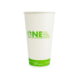 Karat Earth 32oz Eco-Friendly Paper Cold Cups - One Cup, One Earth - 104.5mm - 600 ct-Cups & Lids-Karat-Restaurant Supply Drop