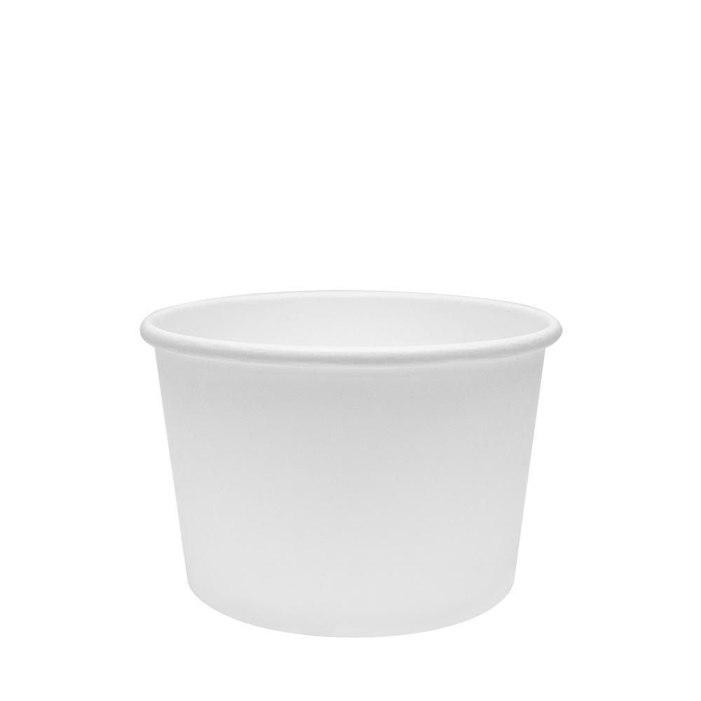 Karat Earth 8oz Eco-Friendly Paper Food Containers - White (90.8mm) - 1,000 ct-To-Go Packaging-Karat-Restaurant Supply Drop
