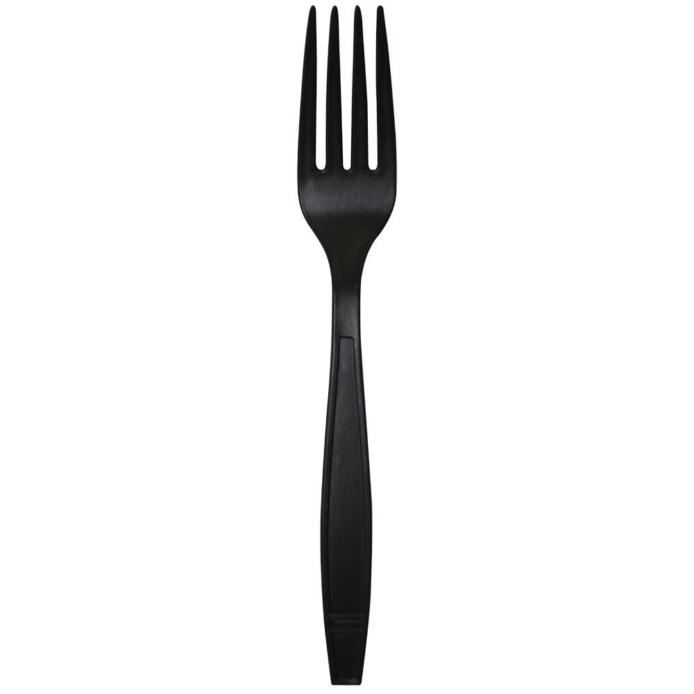Karat Earth Heavy Weight Bio-Based Forks - Black - 1,000 ct-Utensils-Karat-Restaurant Supply Drop