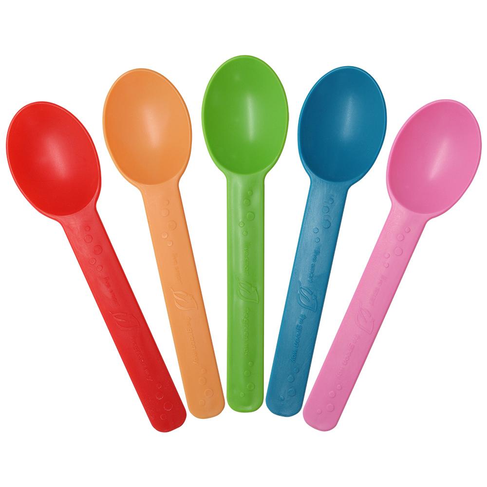 Karat Earth Heavy Weight Bio-Based Spoons - Rainbow - 1,000 ct-Utensils-Karat-Restaurant Supply Drop
