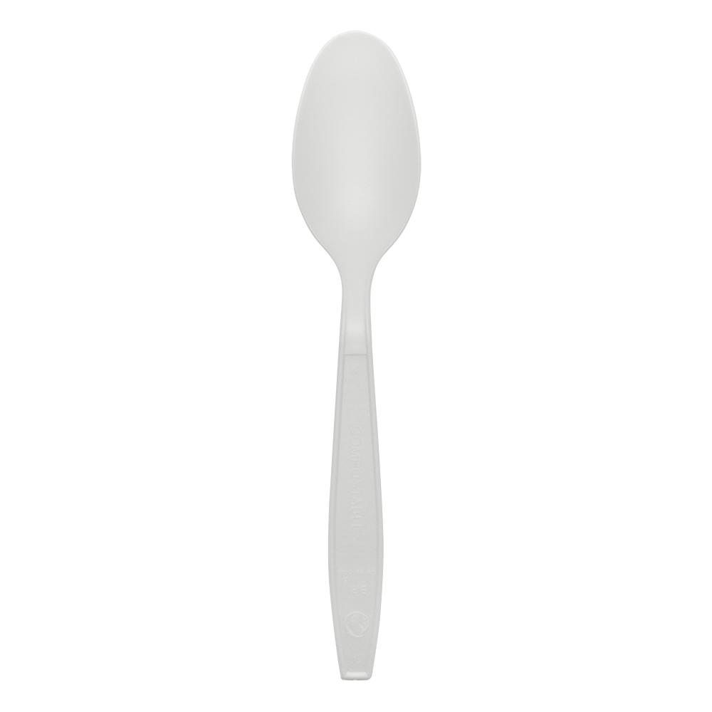 Karat Earth PLA Heavy Weight Compostable Tea Spoons - 1,000 ct-Utensils-Karat-Restaurant Supply Drop