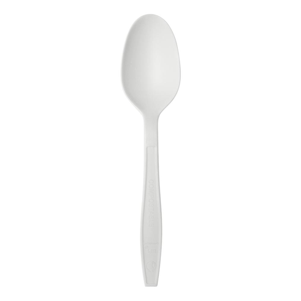 Karat Earth PLA Medium-Heavy Weight Compostable Tea Spoons Bulk Box - 1,000 ct-Utensils-Karat-Restaurant Supply Drop