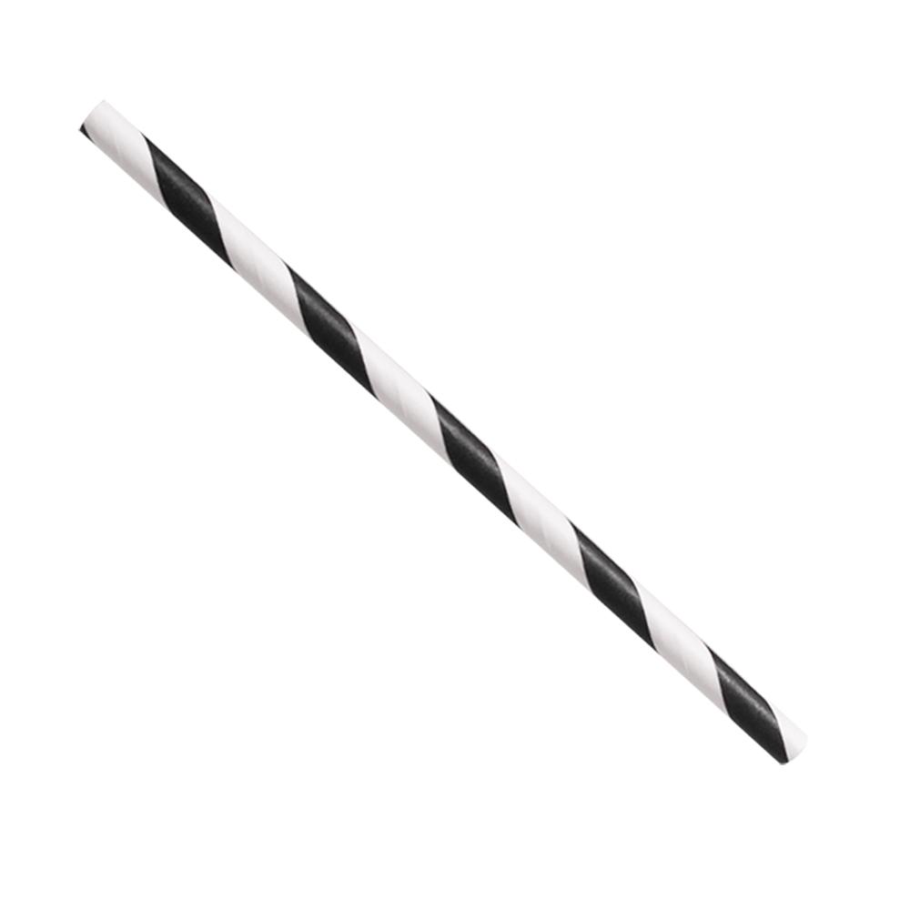 Karat Earth Stir Unwrapped Paper Stir Straw 5.25" (Black Spiral)-Paper Straws-Restaurant Supply Drop-Restaurant Supply Drop