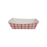 Karat Food Tray - Shepherd's Check (Red) - 0.5 lb-To-Go Packaging-Karat-Restaurant Supply Drop