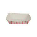 Karat Food Tray - Shepherd's Check (Red) - 0.5 lb-To-Go Packaging-Karat-Restaurant Supply Drop