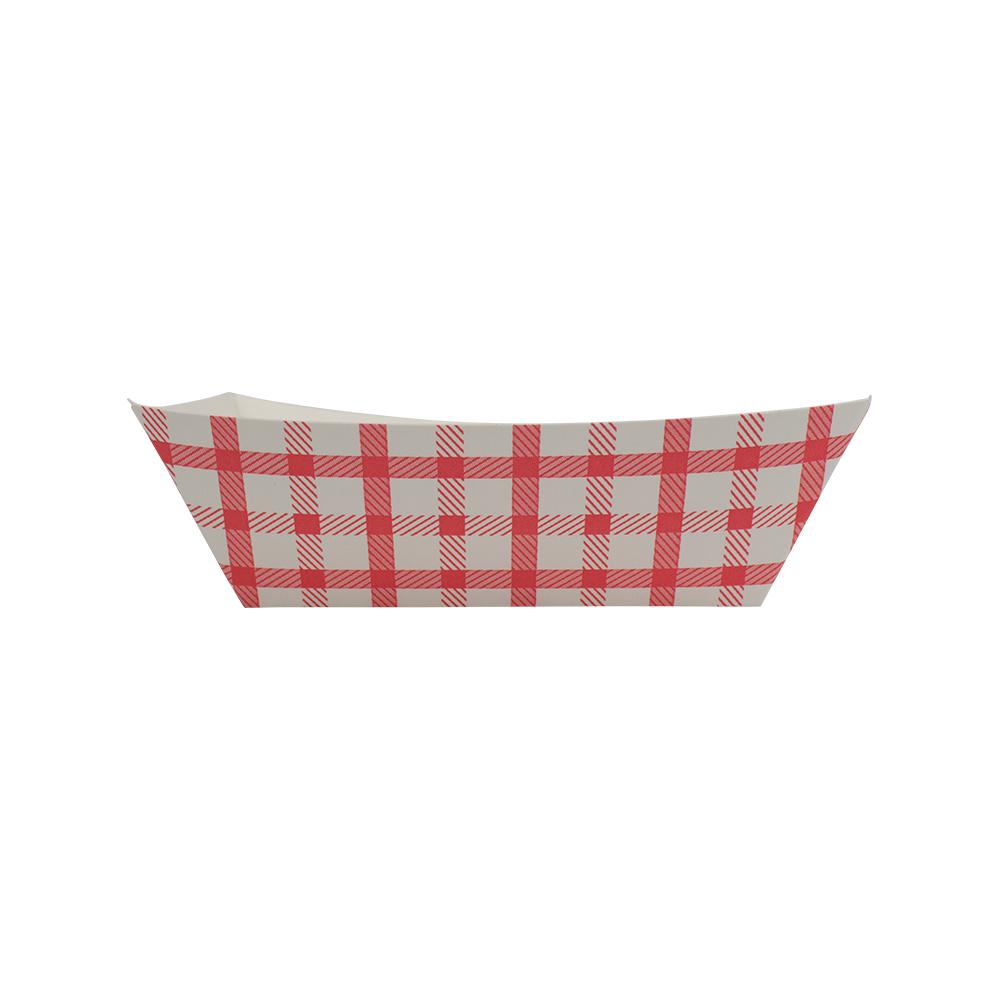 Karat Food Tray - Shepherd's Check (Red) - 1.0 lb-To-Go Packaging-Karat-Restaurant Supply Drop