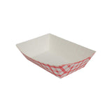 Karat Food Tray - Shepherd's Check (Red) - 2.0 lb-To-Go Packaging-Karat-Restaurant Supply Drop