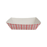 Karat Food Tray - Shepherd's Check (Red) - 3.0 lb-To-Go Packaging-Karat-Restaurant Supply Drop