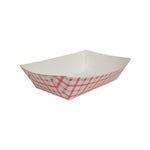 Karat Food Tray - Shepherd's Check (Red) - 5.0 lb-To-Go Packaging-Karat-Restaurant Supply Drop