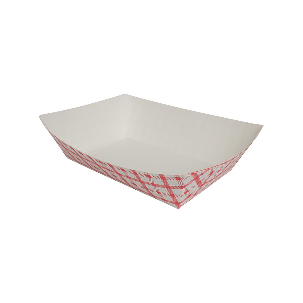 Karat Food Tray - Shepherd's Check (Red) - 5.0 lb-To-Go Packaging-Karat-Restaurant Supply Drop