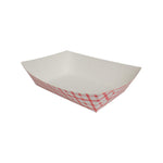 Karat Food Tray - Shepherd's Check (Red) - 5.0 lb-To-Go Packaging-Karat-Restaurant Supply Drop