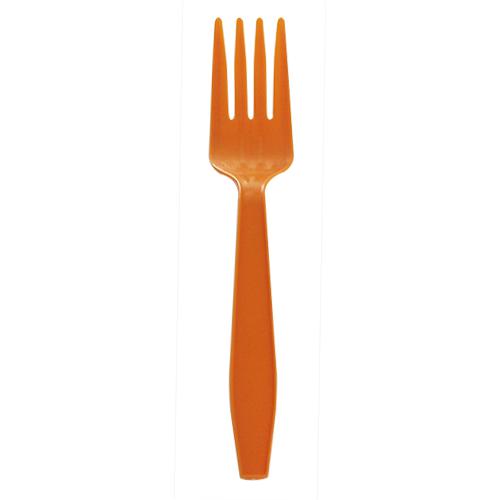 Karat PP Extra Heavy Weight Forks - Orange - 1,000 ct-Utensils-Karat-Restaurant Supply Drop