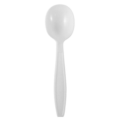 Karat PP Extra Heavy Weight Soup Spoons - White - 1,000 ct-Utensils-Karat-Restaurant Supply Drop