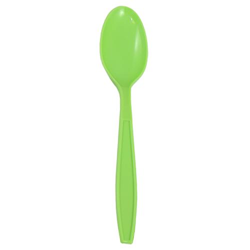 Karat PP Extra Heavy Weight Tea Spoons - Green - 1,000 ct-Utensils-Karat-Restaurant Supply Drop