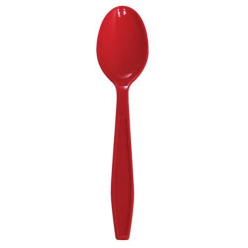 Karat PP Extra Heavy Weight Tea Spoons - Red - 1,000 ct-Utensils-Karat-Restaurant Supply Drop