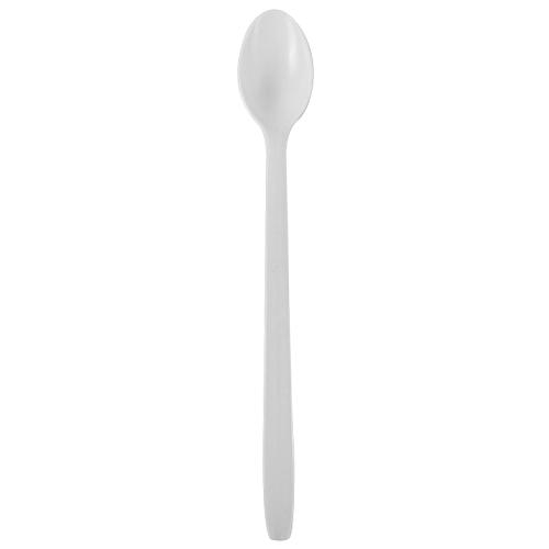 Karat PP Heavy Weight Soda Spoons - White - 1,000 ct-Utensils-Karat-Restaurant Supply Drop