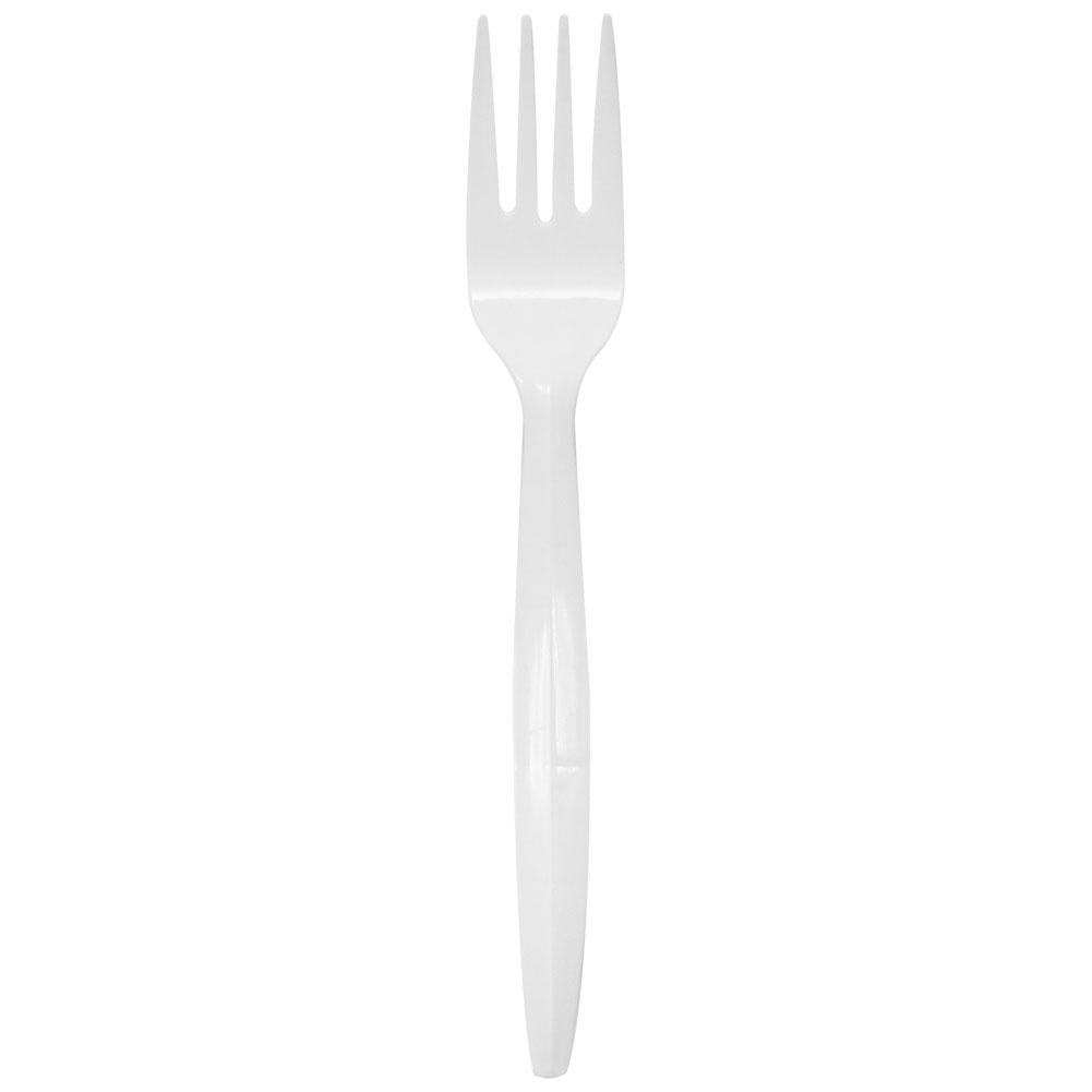 Karat PP Medium-Heavy Weight Forks Bulk Box - White - 1,000 ct-Utensils-Karat-Restaurant Supply Drop