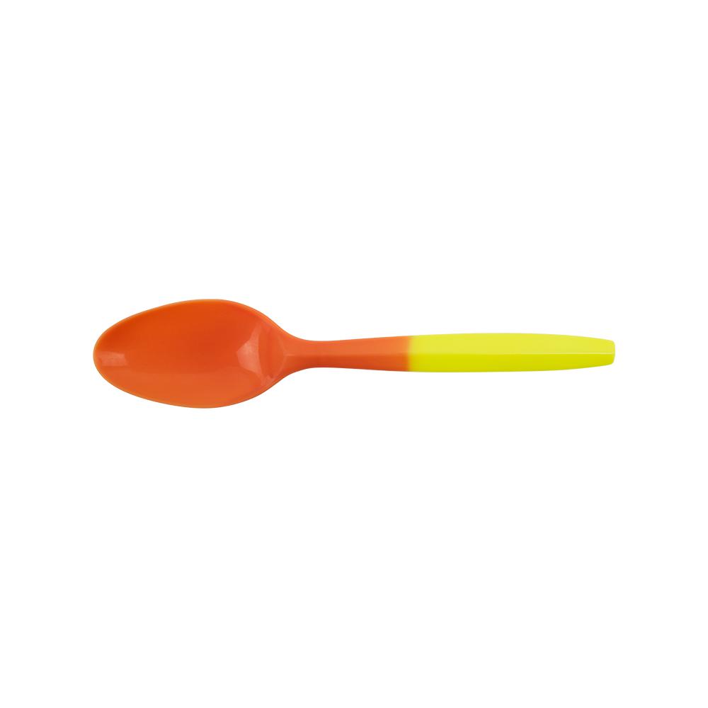 Karat PP Medium Weight Color Changing Tea Spoons - Yellow to Orange - 1,000 ct-Utensils-Karat-Restaurant Supply Drop
