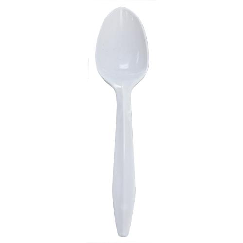 Karat PP Medium Weight Dessert Spoons Bulk Box - White - 1,000 ct-Utensils-Karat-Restaurant Supply Drop
