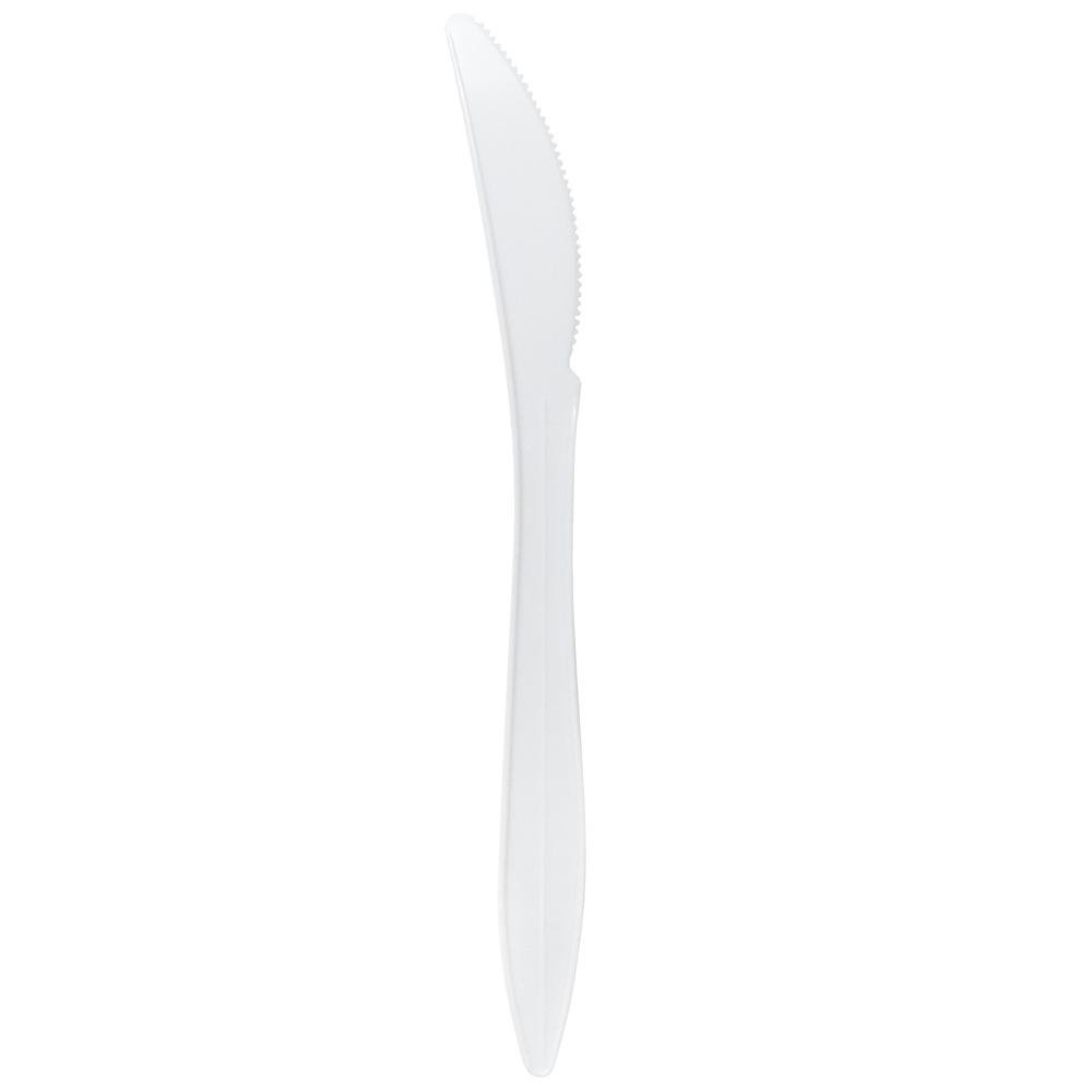 Karat PP Medium Weight Knives Bulk Box - White - 1,000 ct-Utensils-Karat-Restaurant Supply Drop