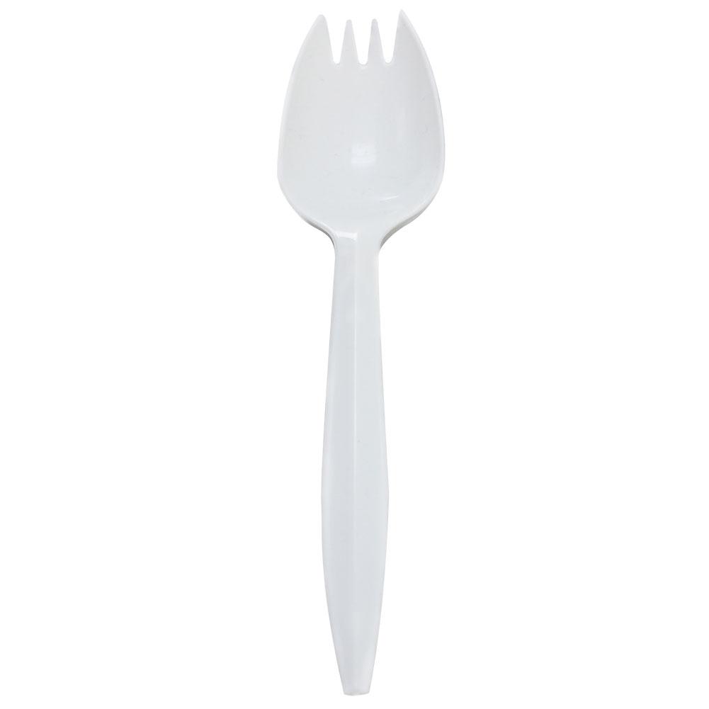 Karat PP Medium Weight Sporks - White - 1,000 ct-Utensils-Karat-Restaurant Supply Drop