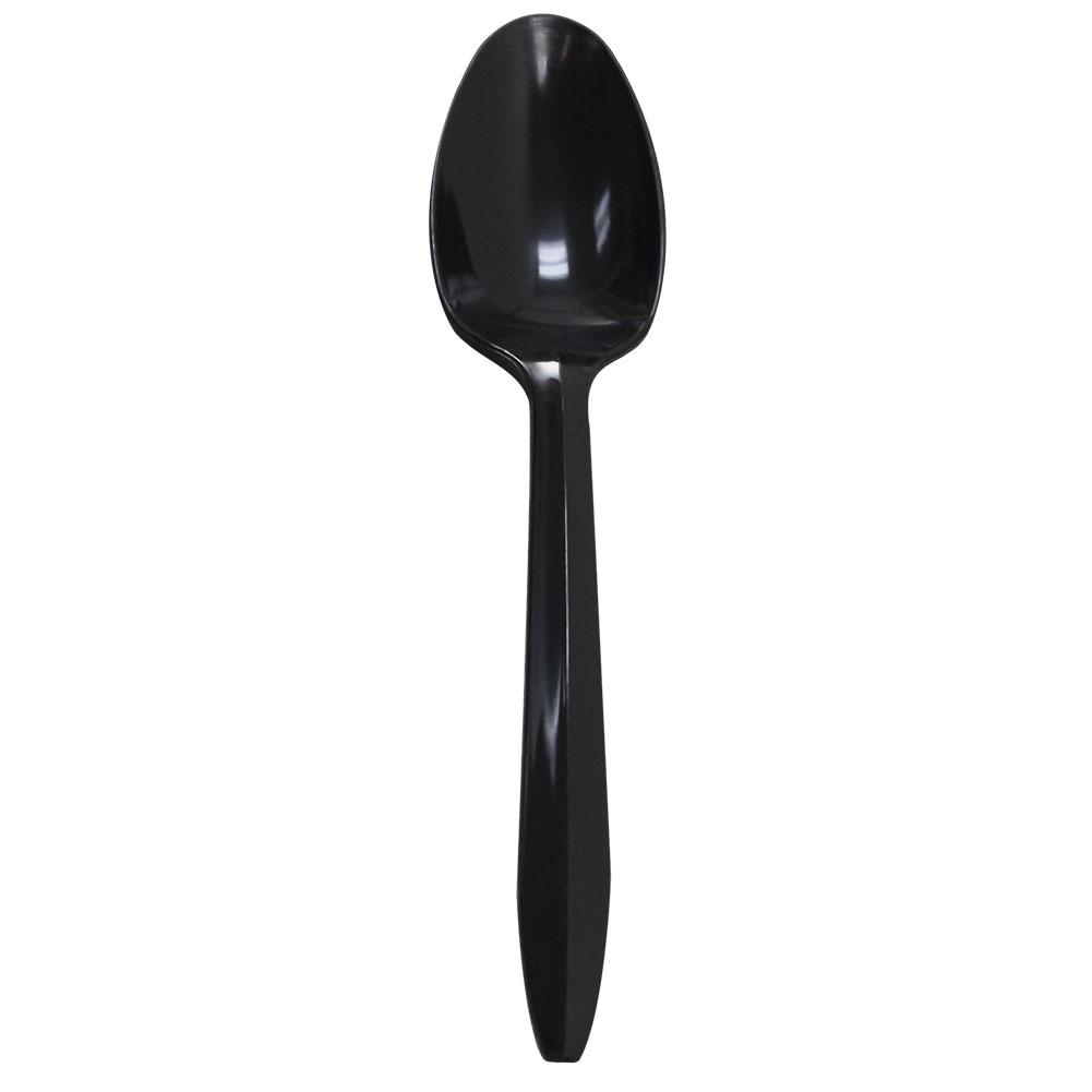 Karat PP Medium Weight Tea Spoons Bulk Box - Black - 1,000 ct-Utensils-Karat-Restaurant Supply Drop