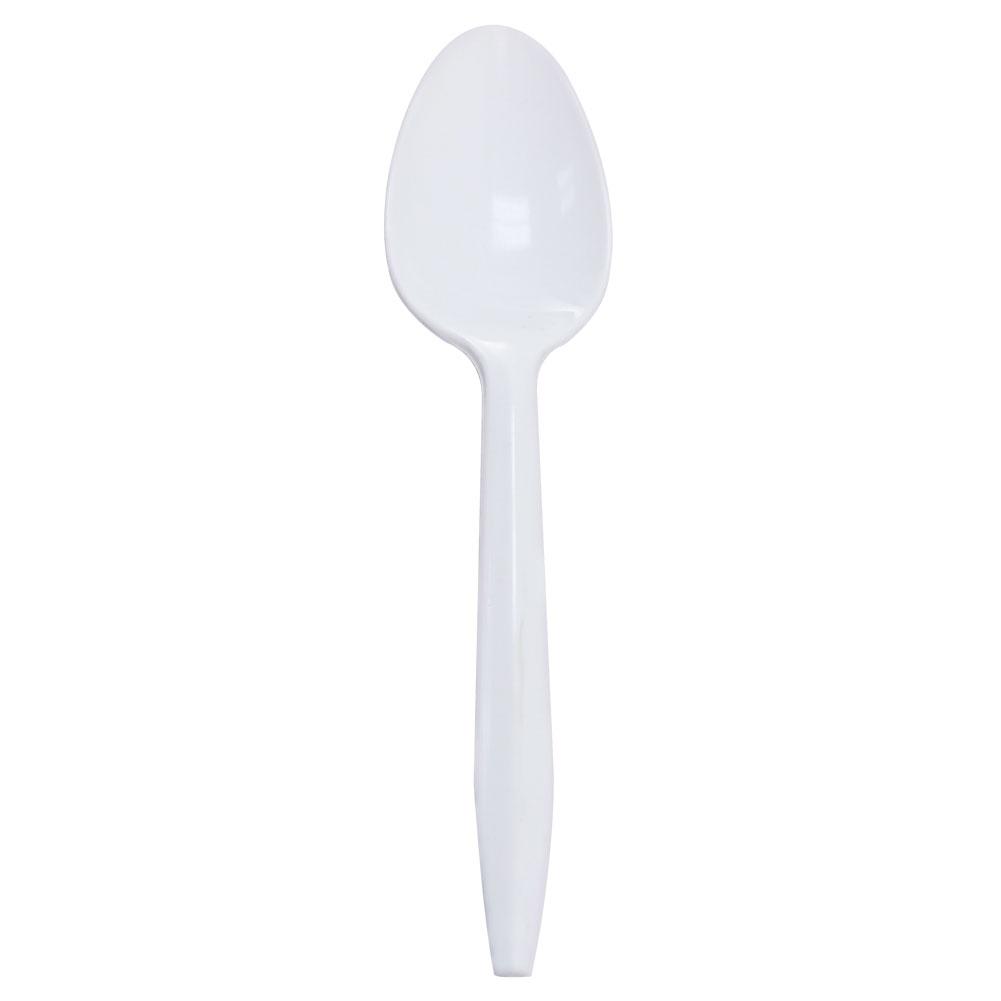 Karat PP Medium Weight Tea Spoons Bulk Box - White - 1,000 ct-Utensils-Karat-Restaurant Supply Drop