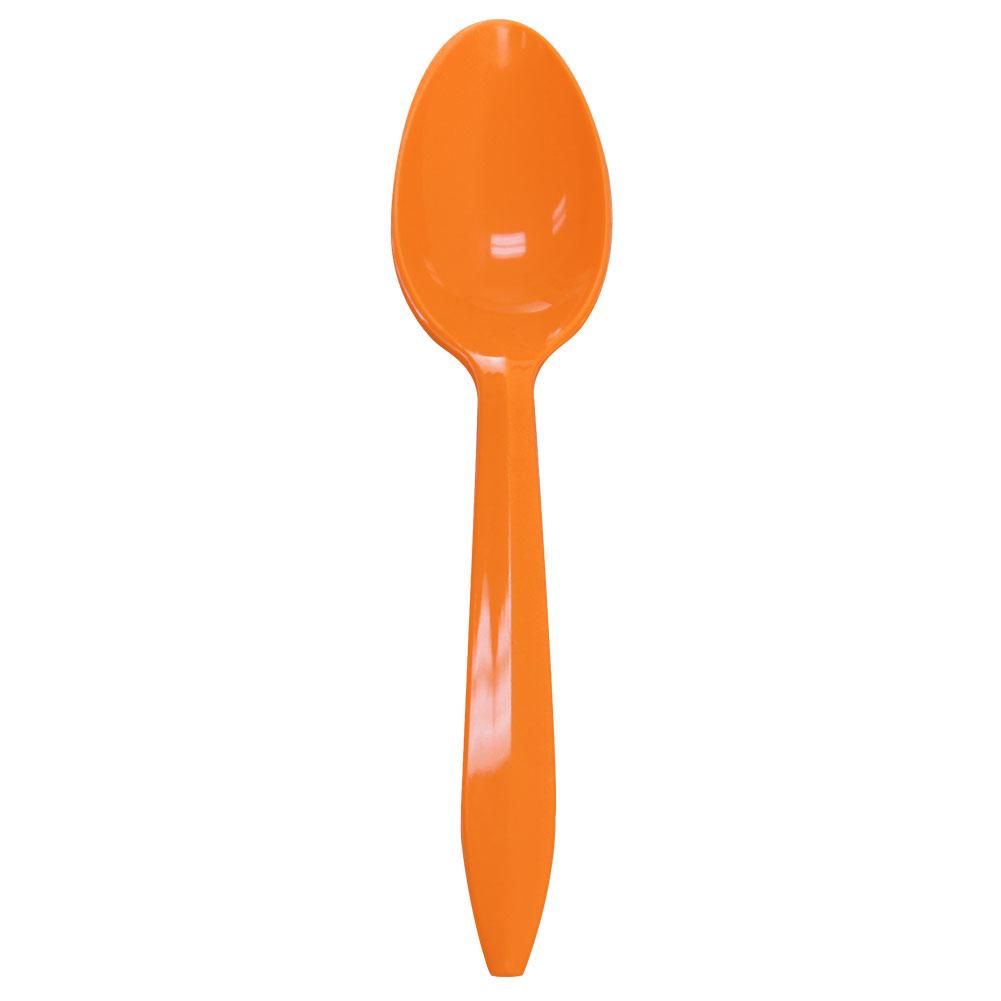 Karat PP Medium Weight Tea Spoons - Orange - 1,000 ct-Utensils-Karat-Restaurant Supply Drop
