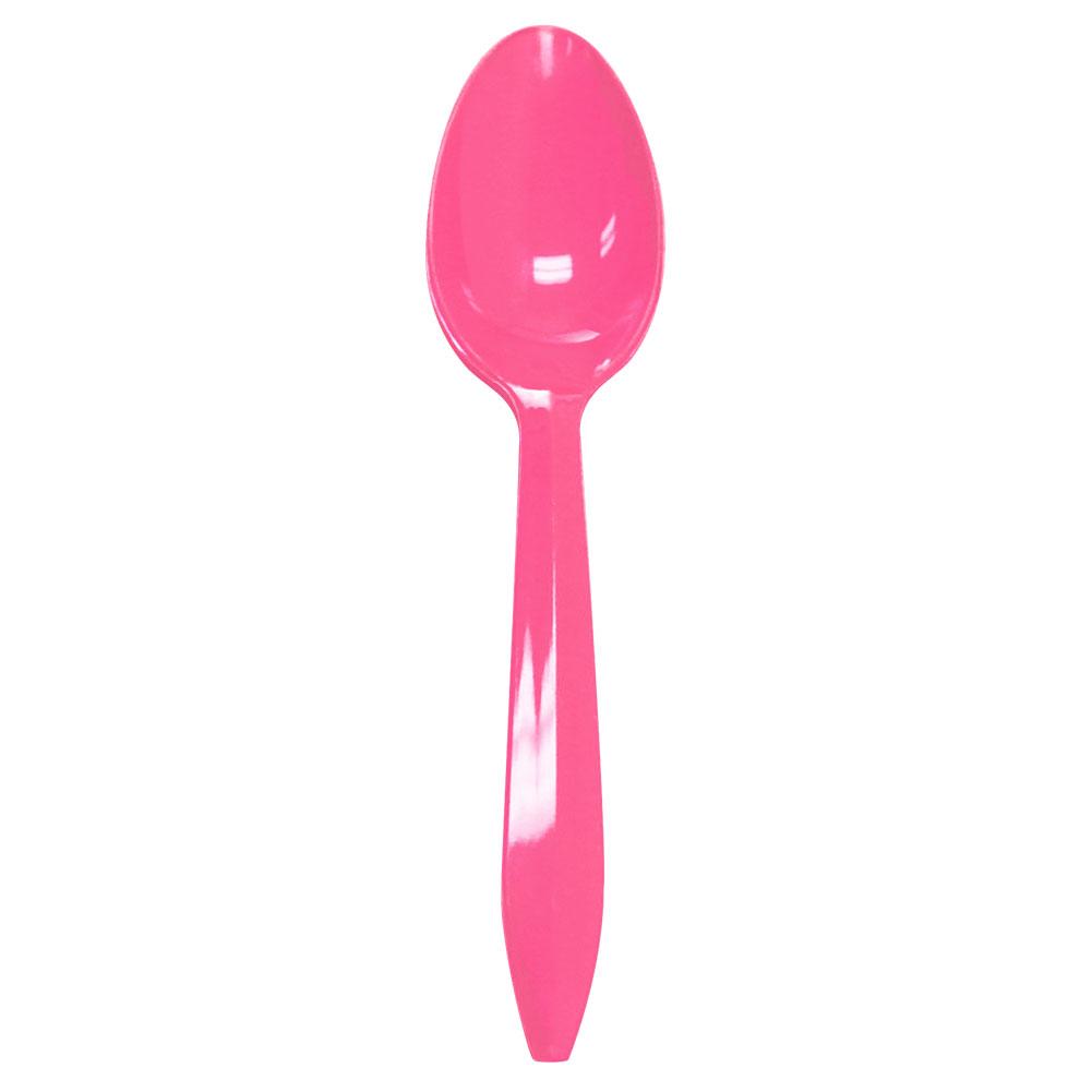 Karat PP Medium Weight Tea Spoons - Pink - 1,000 ct-Utensils-Karat-Restaurant Supply Drop