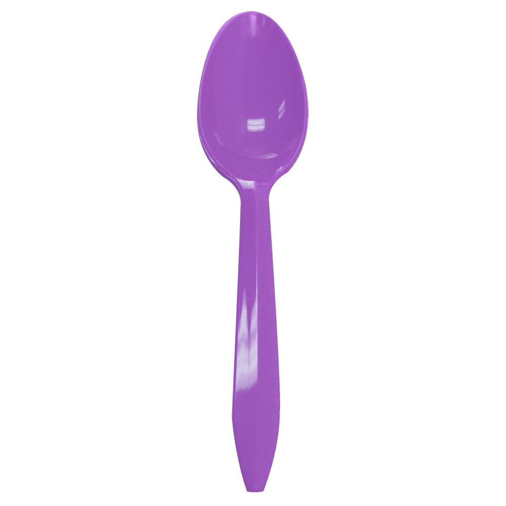 Karat PP Medium Weight Tea Spoons - Purple - 1,000 ct-Utensils-Karat-Restaurant Supply Drop