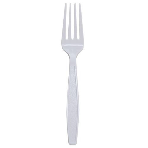 Karat PS Extra Heavy Weight Forks - White - 1,000 ct-Utensils-Karat-Restaurant Supply Drop