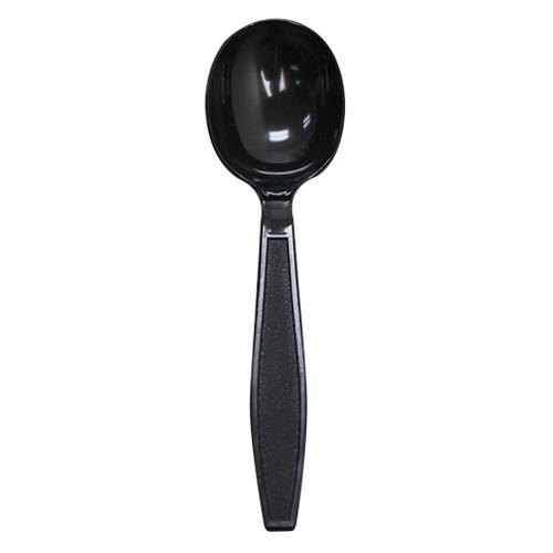 Karat PS Extra Heavy Weight Soup Spoons - Black - 1,000 ct-Utensils-Karat-Restaurant Supply Drop