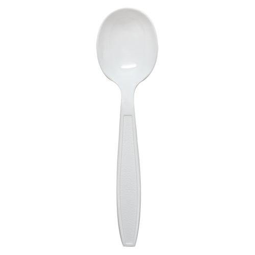 Karat PS Extra Heavy Weight Soup Spoons - White - 1,000 ct-Utensils-Karat-Restaurant Supply Drop