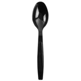 Karat PS Extra Heavy Weight Tea Spoons - Black - Wrapped - 1,000 ct-Utensils-Karat-Restaurant Supply Drop