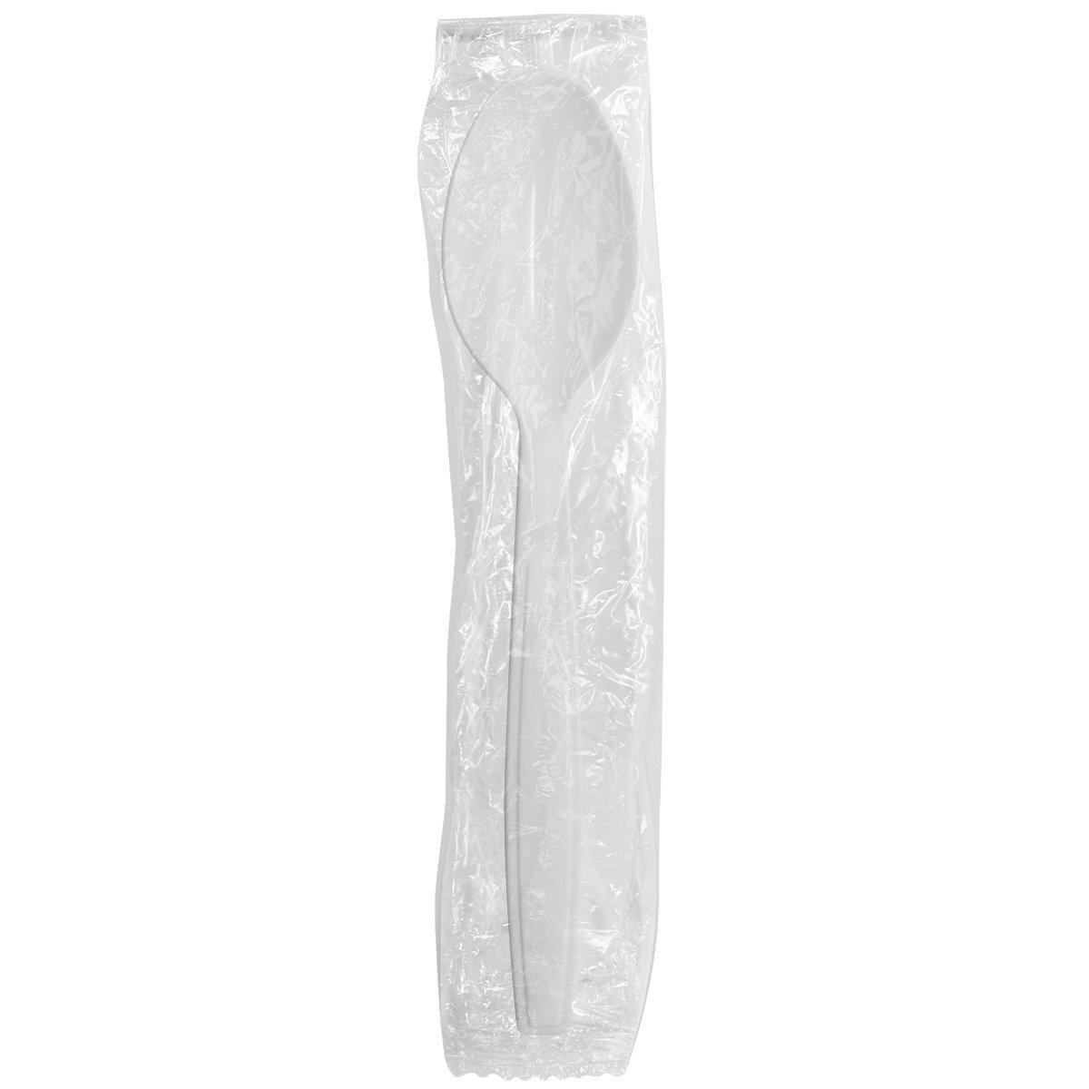 Karat PS Extra Heavy Weight Tea Spoons - White - Wrapped - 1,000 ct-Utensils-Karat-Restaurant Supply Drop