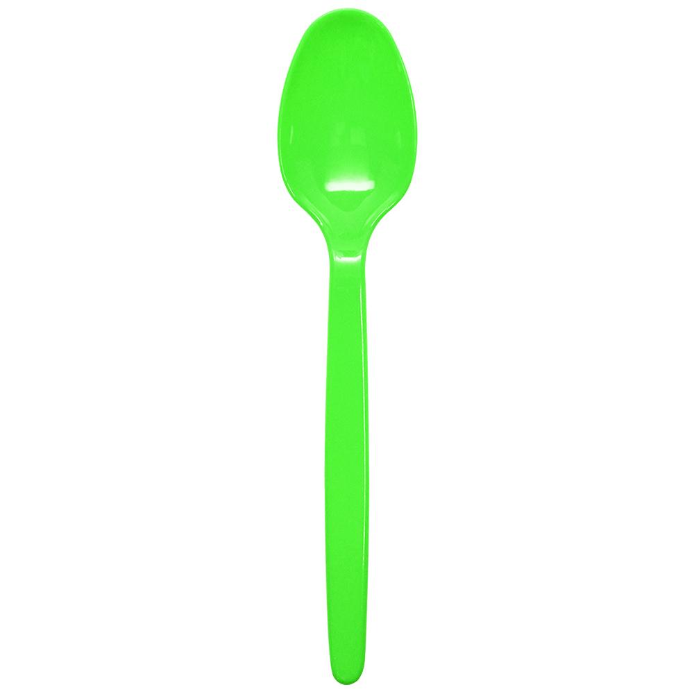 Karat PS Heavy Weight Tea Spoons - Green - 1,000 ct-Utensils-Karat-Restaurant Supply Drop