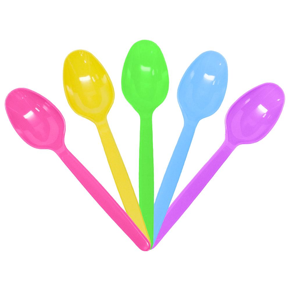 Karat PS Heavy Weight Tea Spoons - Rainbow - 1,000 ct-Utensils-Karat-Restaurant Supply Drop