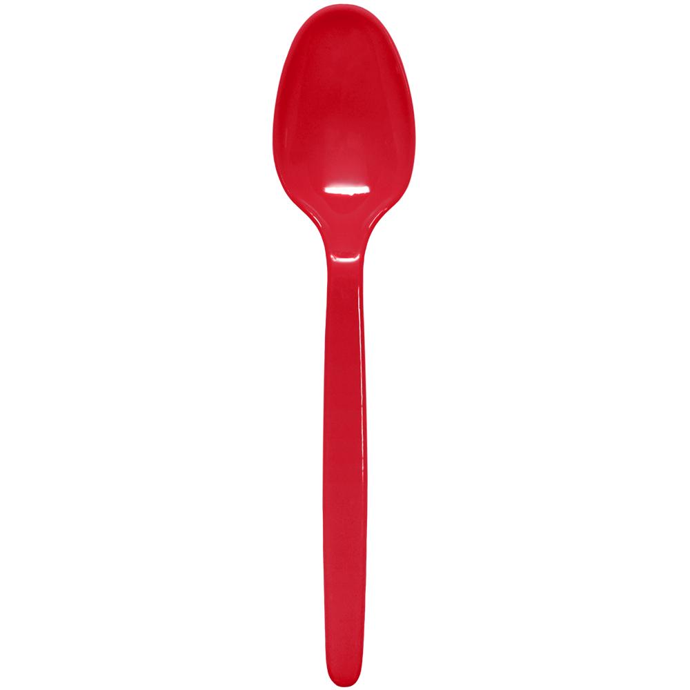 Karat PS Heavy Weight Tea Spoons - Red - 1,000 ct-Utensils-Karat-Restaurant Supply Drop