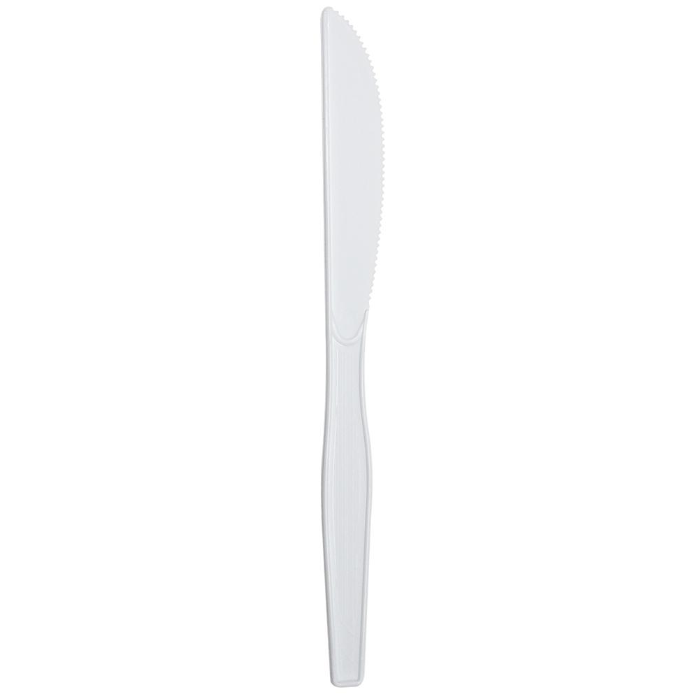 Karat PS Medium-Heavy Weight Knives Bulk Box - White - 1,000 ct-Utensils-Karat-Restaurant Supply Drop