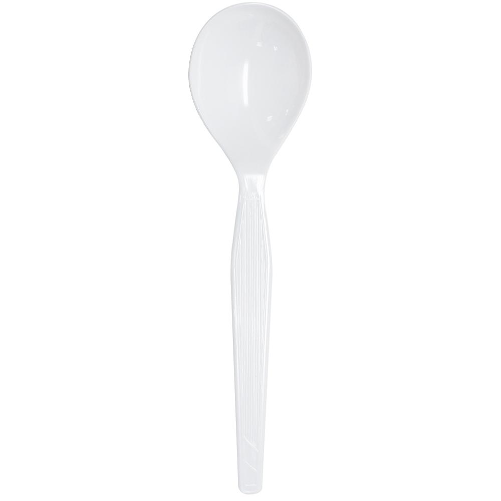 Karat PS Medium-Heavy Weight Soup Spoons Bulk Box - White - 1,000 ct-Utensils-Karat-Restaurant Supply Drop