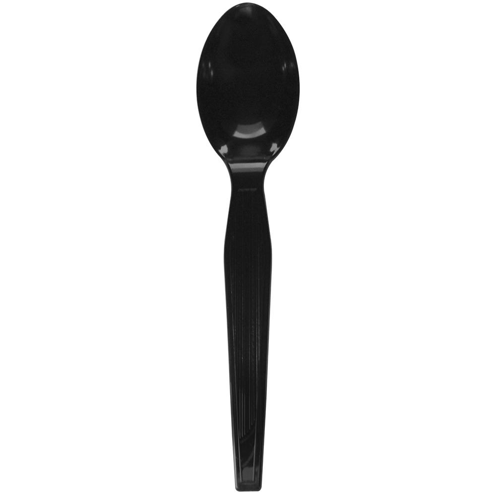 Karat PS Medium-Heavy Weight Tea Spoons Bulk Box - Black - 1,000 ct-Utensils-Karat-Restaurant Supply Drop